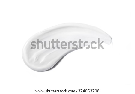 Cosmetic cream isolated on white