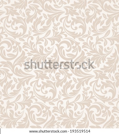 Floral pattern. Wallpaper baroque, damask. Seamless vector background ...