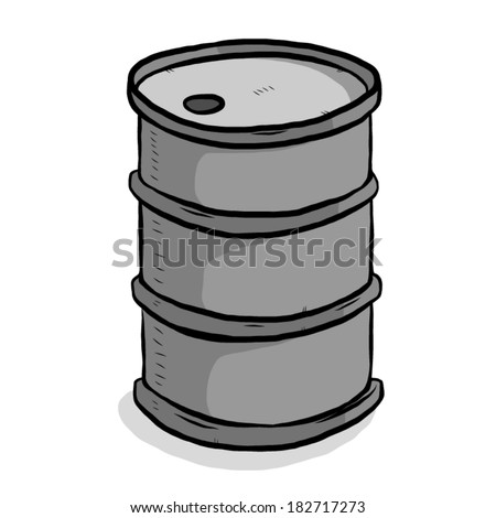 Metal Barrel Cartoon Vector Illustration Stock Vector 182717273 ...