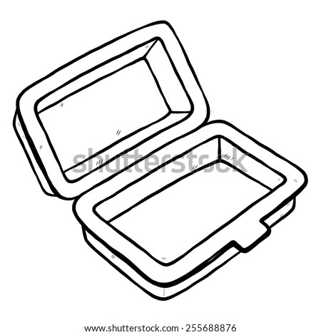 Foam Meal Box Cartoon Vector Illustration Stock Vector Royalty Free Foam Meal Box Cartoon Vector Illustration Stock Vector Royalty Free