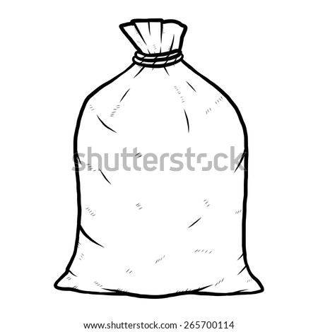 Canvas Sack Vector Canvas Bag Illustration Stock Vector 235507441 ...