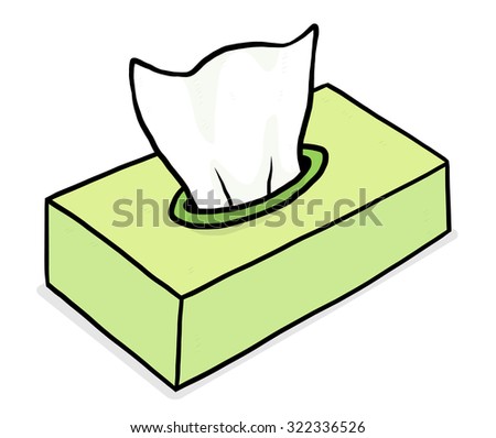 Green Tissue Box Cartoon Vector Illustration Stock Vector 322336526 ...