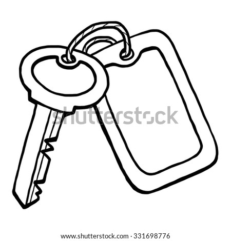 Key Cartoon Vector Illustration Black White Stock Vector 331698776 ...