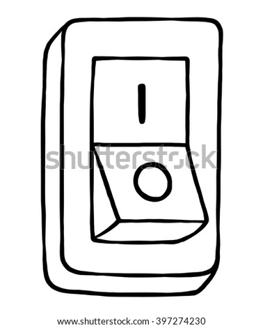 Electric Switch On Cartoon Vector Illustration Stock Vector 177168752 ...