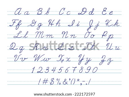 How to write uppercase and lowercase letters in cursive