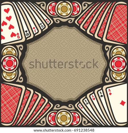 Gambling vector background