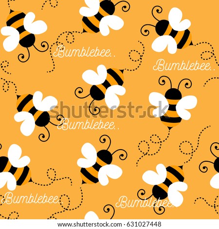 Bee pattern background . seamless pattern