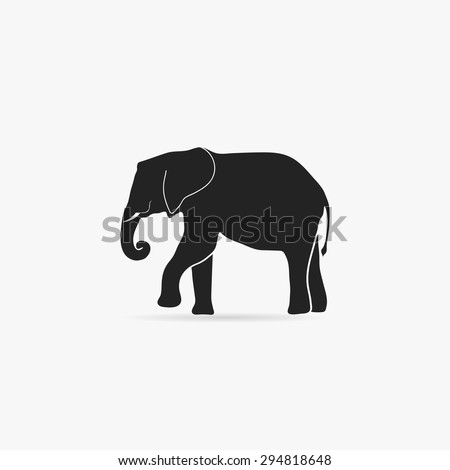 Simple icon elephant.