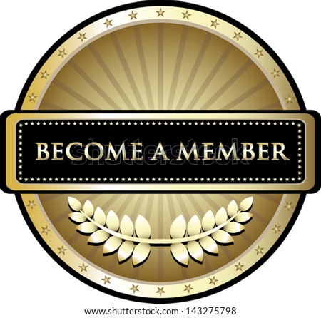 Become A Member - stock vector