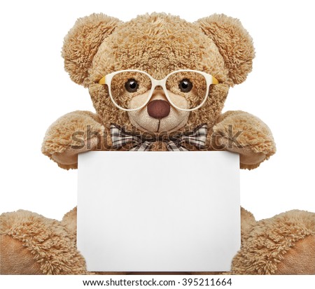 teddy with glasses