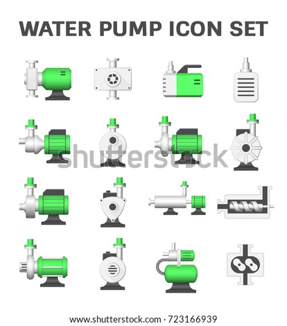 Vector Icon Water Pump Station Water Stock Vector 723166939 - Shutterstock