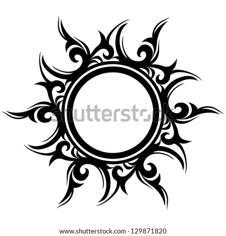 Tribal Sun Tattoo Stock Images Royalty Free Images 