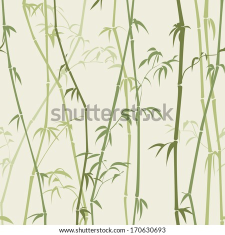 gentle background with a silhouette of bamboo stalks and green tones