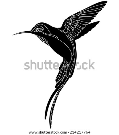 Vector Drawing Series Monochrome Sketches Birds Stock Vector 168489743 ...