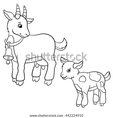 Vector Illustration Set Nanny Goat Funny Stock Vector 413629051  Shutterstock