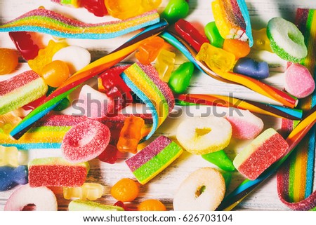 Colorful Full Frame Holiday Candy Background Stock Photo 41160103 ...