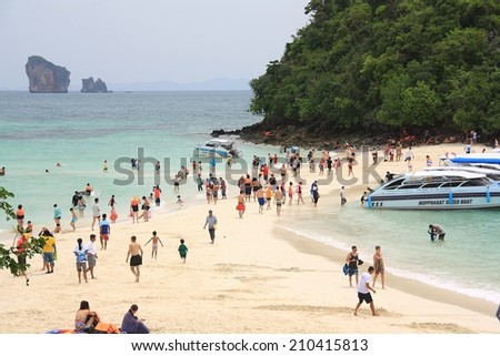 KRABI THAILAND JULY 22 Separated Sea Stock Photo (Royalty