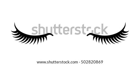 Eyelashes Stock Vector 502820869 - Shutterstock