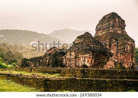 My Son, Ancient Hindu tamples of Cham culture in Vietnam near the cities of Hoi An and Da Nang.