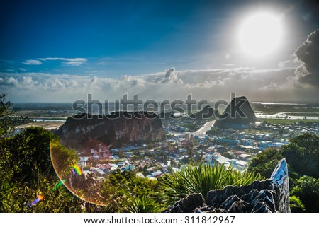 View from the Marble mountains, Da Nang, Vietnam