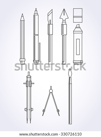 Office Tools Stock Vector 72680290 - Shutterstock