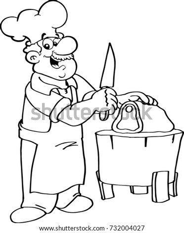 Download Butcher Shop Coloring Page Is One Of The Pages Listed In Sketch Coloring Page