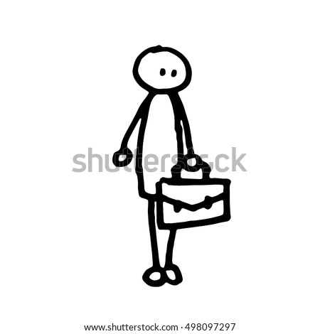 businessman cartoon stick man simple black and white outline vector illustration line art hand sketch - Outline Cartoon Pictures businessman cartoon stick man simple black and white outline vector illustration line art hand sketch - Outline Cartoon Pictures