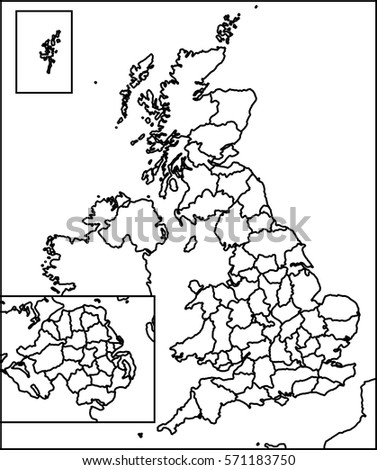 United Kingdom Uk Great Britain Sketch Stock Illustration 571183750