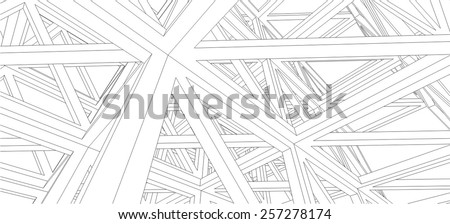 Building 3d structure. Architectural background.