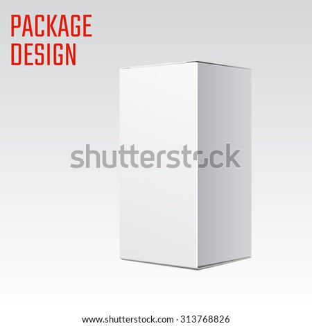 Download Vector Illustration White Product Cardboard Package Stock ...