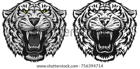 tiger face tattoo stock vector 420318709 shutterstock tiger face tattoo stock vector 420318709 shutterstock