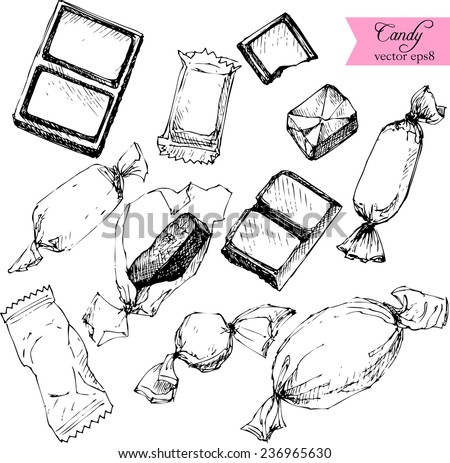  Candy Drawing Stock Images Royalty-Free Images Vectors 