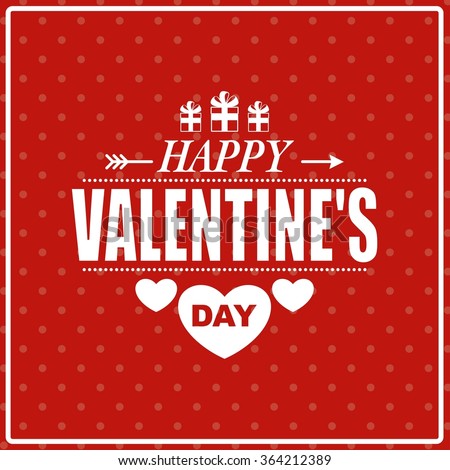 Valentines Day Postertypographyvector Illustration Stock Vector