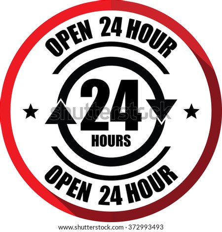 Open 24 Hours Stock Images, Royalty-Free Images & Vectors | Shutterstock