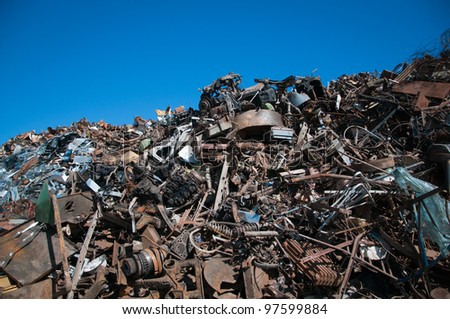 Huge Pile Scrap Metal Junk Garbage Stock Photo 69357721 - Shutterstock