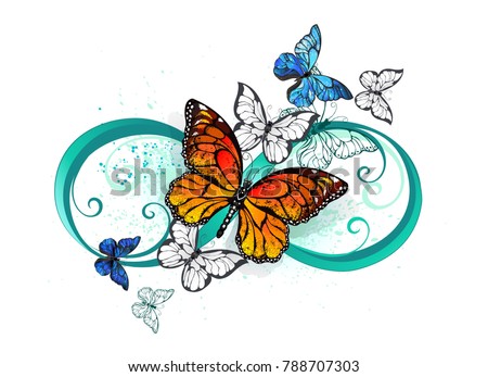 Download Symbol Infinity Realistic Butterflies Monarchs Morphs ...