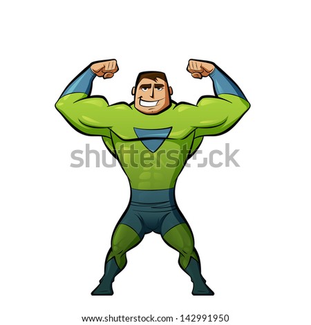 Muscle Man Cartoon Stock Images, Royalty-Free Images & Vectors ...