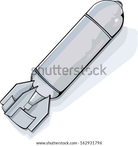 Vector Drawing Bomb Bomb Easy Edit Size Etc Stock Vector 162931796