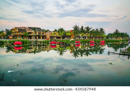 A view of Hoi An Ancient town, Vietnam on one early morning
