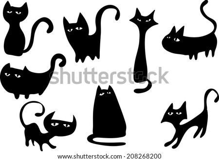 Cats shape Stock Photos, Images, & Pictures | Shutterstock