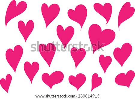 vector hearts