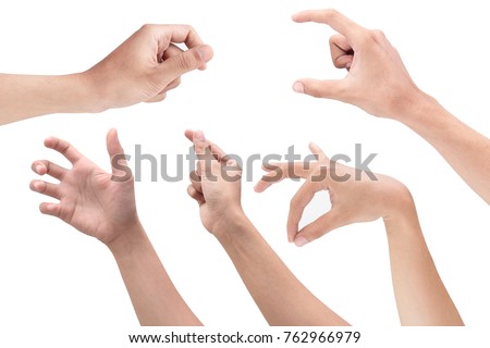 Position Hand When Holding Object Stock Photo (Royalty Free) 762966979 ...