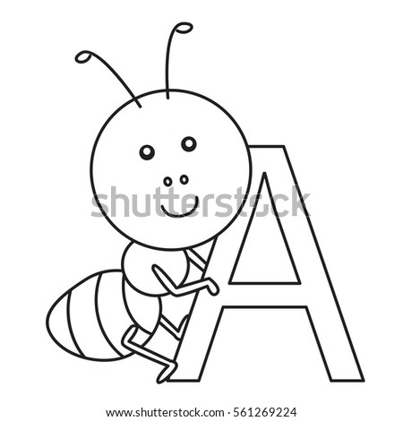 Ant Shape Drawing Stock Vector 41042008 - Shutterstock