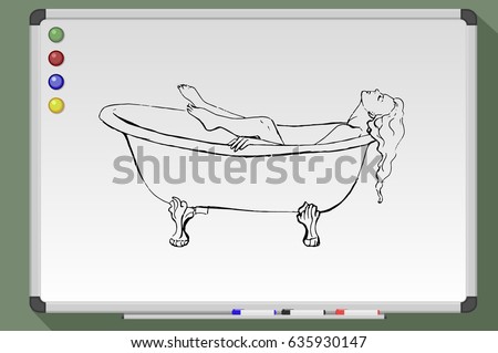 Bathtub Drawing Bathtub Drawing