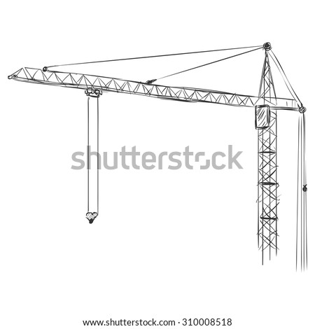 Crane Sketch Stock Images, Royalty-Free Images & Vectors | Shutterstock