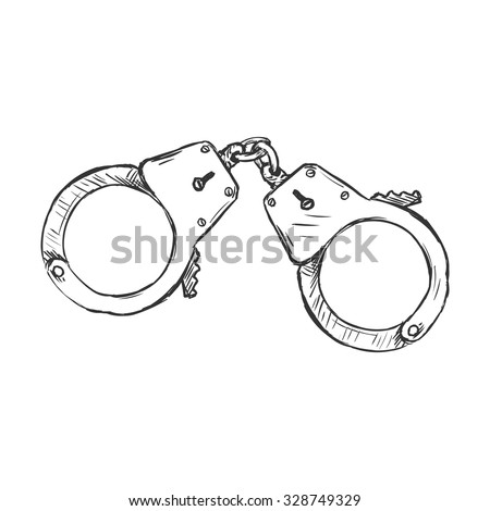 Download Vector Sketch Police Handcuffs Stock Vector 328749329 ...