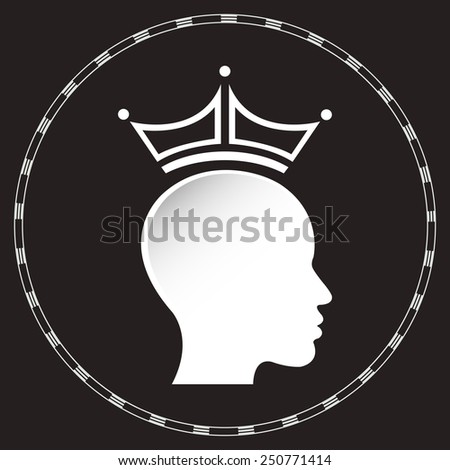 Download King Queen Heads King Queen Face Stock Vector 338819552 ...