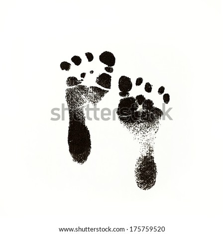 Download Baby Footprint Black Images