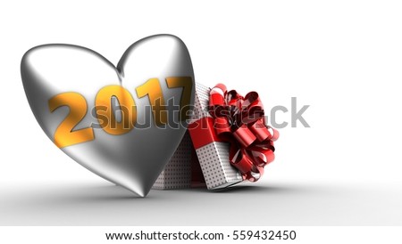 Silver heart background 2017 Silver heart background 2017