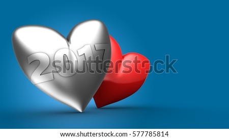 Silver heart background 2017 Silver heart background 2017